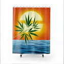 Un’alba Con La Cannabis Shower Curtain