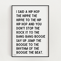 Sugarhill Gang “Rapper’s Delight” Verse Hip Hop Fan Art