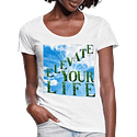 Elevate Your Life, Mind Body & Spirit Ladies Scoop Neck T-Shirt