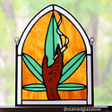 Custom Stained Glass Smoking Hand Piece (Large)