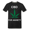 CBD For Anxiety Men’s Organic T-Shirt