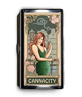 Amsterdam in Green: Cannacity® Business Card/Preroll Case