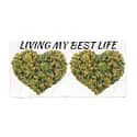 Living My Best Life Cannabis Beach Towel- 2 Color Options
