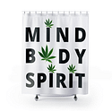 Mind Body Spirit Cannabis Shower Curtain