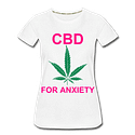 CBD For Anxiety Ladies Organic T-Shirt