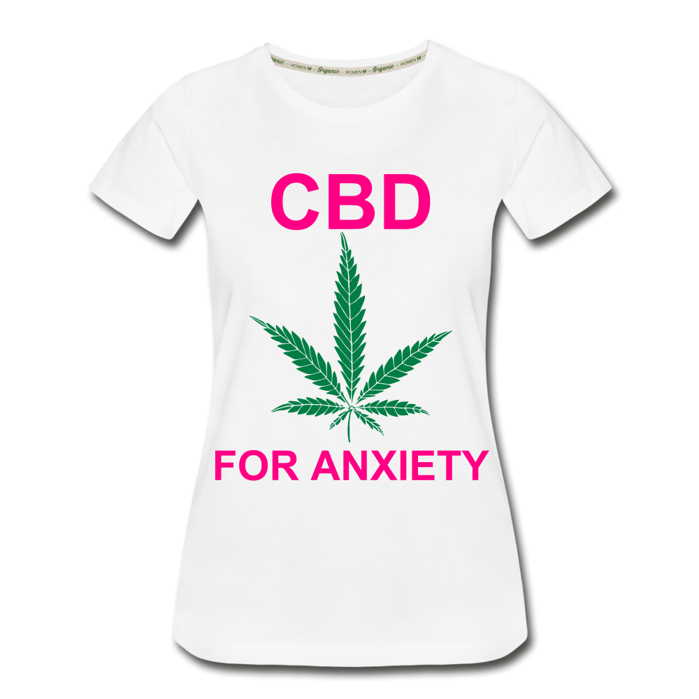 CBD For Anxiety Ladies Organic T-Shirt