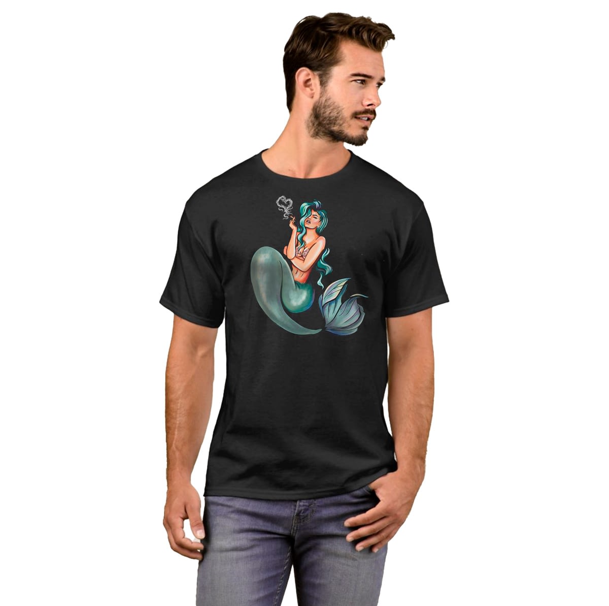 Mermaid soft Hemp T-Shirt by Cannacity©