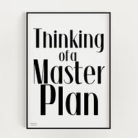Rakim ‘Thinking of a Master Plan’ Hip Hop Fan Art Bold Lettering