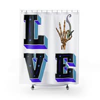 Love Cannabis Shower Curtain-2 Color Options