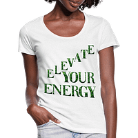 Elevate Your Energy Sativa Strains Ladies Scoop Neck T-Shirt
