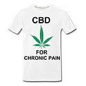 CBD For Chronic Pain Men’s Organic T-Shirt