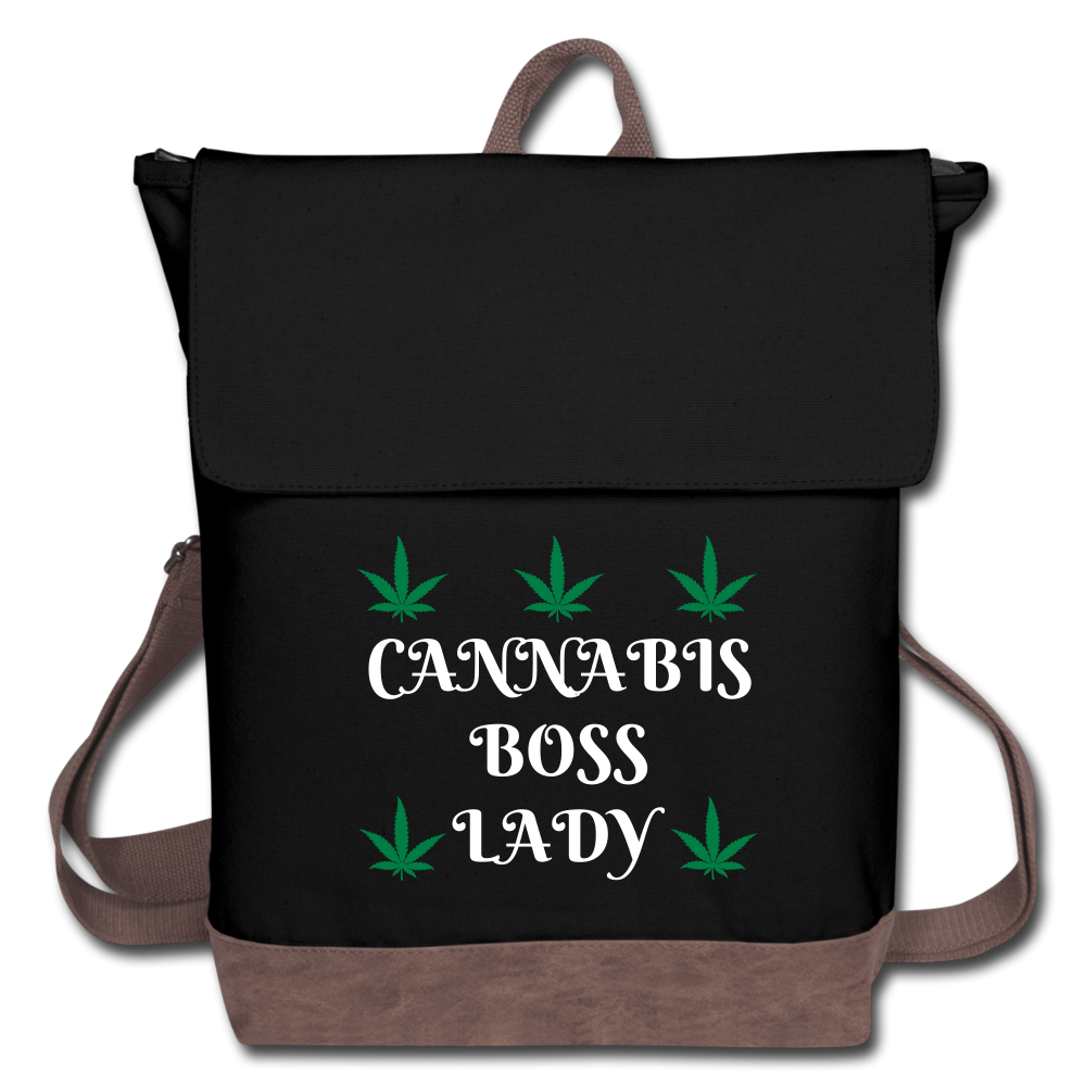Cannabis Boss Lady Canvas Backpack
