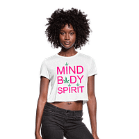 Mind Body Spirit Ladies Cropped T-Shirt