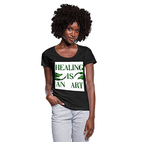 Healing Is An Art Ladies Scoop Neck T-Shirt